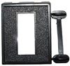 BLACK SWITCH PANEL 1-HOLE 7/16" X 1-1/8"