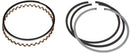 PISTON RING SET, 4.02" BORE. 1 @ 1/8" KEYSTONE, 1 @ 3/32", 1 @ .197". 1 SET USED IN 219 CID 4 CYLINDER DIESEL ENGINE (S/N 101360 TO 275484)