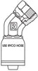 JIC FEMALE 45 DEGREE BEND FORGED WITH 9/16 INCH THREAD FOR 3/8 INCH HOSE