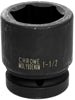 1-1/2 INCH X 6 POINT STANDARD IMPACT SOCKET - 1 INCH DRIVE