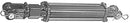 Cross Hydraulic Cylinder 408DE - 4" x 8" ASAE, with Mechanical Depth Stop