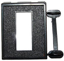 BLACK SWITCH PANEL 1-HOLE 7/16" X 1-1/8"