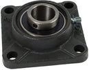 4 HOLE CAST IRON FLANGE WITH 1-3/4" BEARING - SET SCREW LOCK
