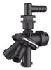 QUICKJET TRIPLE NOZZLE BODY - SINGLE BARB - 3/4" HOSE