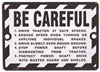 WARNING PLATE