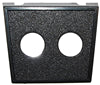 BLACK SWITCH PANEL 2-HOLE 1/2'' RND