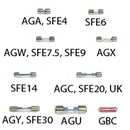 GLASS FUSE 3 AMP