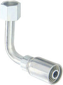 FEMALE SWIVEL 90 DEGREE MED DROP 3/8" HOSE X 3/8" ORF