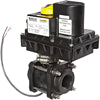 BANJO EV150 POLYPROPYLENE ELECTRONIC ACTUATED BALL VALVE, 12VDC, FULL PORT, 1-1/2" FNPT