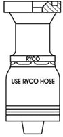 CODE 62 FLANGE WITH 3/4 INCH THREAD FOR 1 INCH HOSE