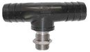 TeeJet 12202CE1062TD Double Barb Nozzle Body - 1" Hose - Celcon Shank / Stainless Thread, Celcon / Stainless Steel, Standard Nozzle Body