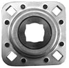 AgSmart Disc Bearing - 1" Square or 1-1/8" Round I.D., Flanged