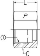 1/4 OFS - TUBE NUT - STEEL