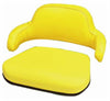 Seat Cushion Set for John Deere TY9379 - 2 Piece, Steel Back, Vinyl