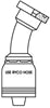 COUPLING, CODE 62 FLANGE 30 DEGREE BEND WITH 1 INCH THREAD FOR 1 INCH HOSE