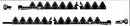 RIVETED 7' HAY MOWER KNIFE FOR JOHN DEERE - REPLACES AE48662 UNDERSERRATED SECTIONS