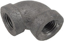 1 INCH X 1 INCH FNPT X FNPT  BLACK IRON ELBOW - 90
