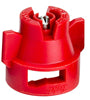 TeeJet XRC8004VS XR Extended Range Flat Spray Tip, Poly/Stainless, 80°, Red, Orifice 4