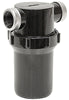 Hypro 3350-0057A 1" Black Poly Line Strainer - 20 Mesh