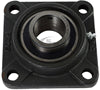4 HOLE CAST IRON FLANGE WITH 1-11/16" BEARING - SET SCREW LOCK