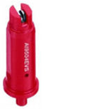 TeeJet AI9504EVS Air Induction Flat Spray Tip, Poly/Stainless, 95°, Red, Orifice 4, Banding