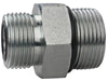 1/2 Male OFS X 3/8 Male O-Ring Boss - Straight Thread Connector - Steel