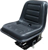 TISCO Seat with Suspension for Compact Tractors - 15" Wide, Black Vinyl