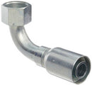 VARI-CRIMP SERIES - 1 INCH HOSE, WITH 1-7/16 X 12 THREAD SIZE, ORF FEMALE 90 ELBOW SWIVEL