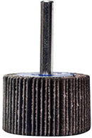 MOUNTED FLAP WHEEL - 3" X 1" WITH 1/4" SHANK - 120 GRIT