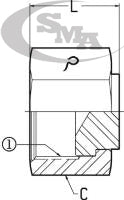 FOFX - FEMALE OFS SWIVEL CAP - STEEL
