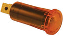 AMBER WARNING LIGHT 16A 12V 1/2" DIA