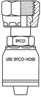 ORFS FEMALE WITH 1-3/16 INCH THREAD FOR 1/2 INCH HOSE