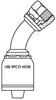 JIC FEMALE 45 DEGREE BEND WITH 1/2 INCH THREAD FOR 1/4 INCH HOSE