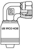 BSP FEMALE 90 DEGREE FRGD BEND WITH 3/4 INCH THREAD FOR 3/4 INCH HOSE