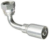 FEMALE SWIVEL 90 DEGREE BEND 1/2" HOSE X 1" DIN HEAVY 24 DEGREE SEAT