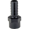 3/4" FEM THREAD X 1" HOSE BARB POLY