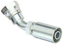 FEMALE SWIVEL 45 DEGREE BEND 5/8" HOSE X 1-1/8" DIN LIGHT UNI SEAT