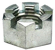 SLOTTED HEX NUT 1-3/4 INCH ZINC