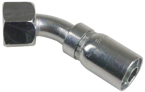 3/4 INCH HOSE X 1-3/16 INCH - 12 ORFS FEMALE ELBOW - 45 SWIVEL