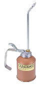 12 OUNCE INDUSTRIAL PUMP OILER WITH STRAIGHT SPOUT - METAL CONTAINER