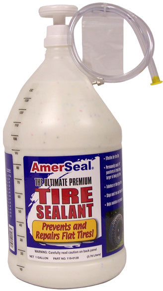 AMERSEAL TIRE SEALANT -  1 GALLON JUG WITH HAND PUMP