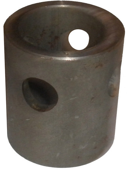 WELD-ON MALE MOUNTING TUBE FOR TRAILER JACKS - HAS 2" O.D. AND 5/8" HOLE