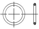 CODE 61 AND 62 FLANGE HEAD O-RING. 16MM O.D. FOR 1" FLANGE