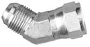 1/2 MALE JIC X 1/2 FEMALE JIC SWIVEL 45&DEG; - SWIVEL NUT ELBOW - STEEL