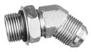 3/8 MALE JIC X 3/8 MALE O-RING BOSS 45&DEG; - STRAIGHT THREAD ELBOW - STEEL