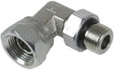 3/8 MALE O-RING BOSS X 1/2 FEMALE PIPE SWIVEL 90&DEG; - NPSM ELBOW - STEEL