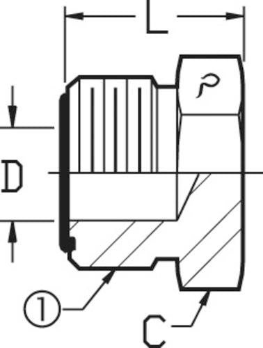 3/4 MALE OFS - PLUG - STEEL