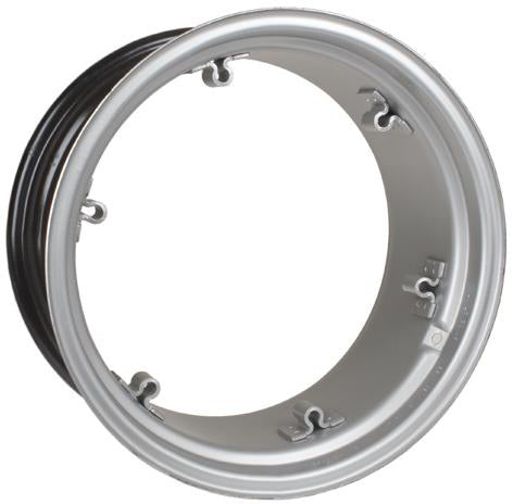 RIM, 12 X 24 DEMOUNTABLE RIM FOR 13 X 24 OR 14 X 24 TIRES, WITH SIX LOOP CLAMPS