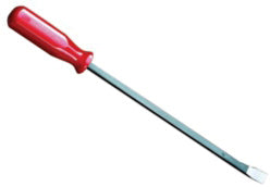 18 INCH SCREWDRIVER-TYPE PRY BAR WITH CURVED BLADE
