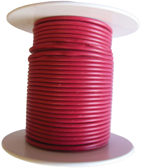 10 GAUGE PRIMARY WIRE (RED) - 100 FOOT PER SPOOL